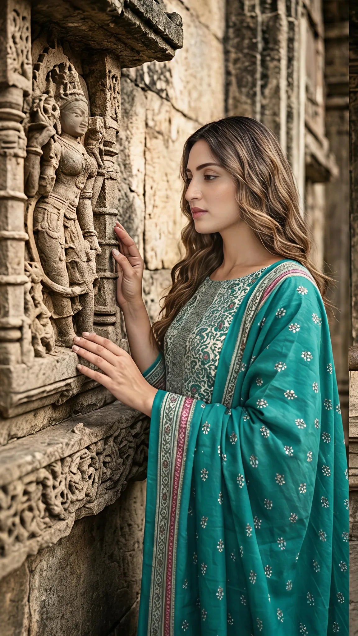 Firoza Aabroo Printed Suit Set
