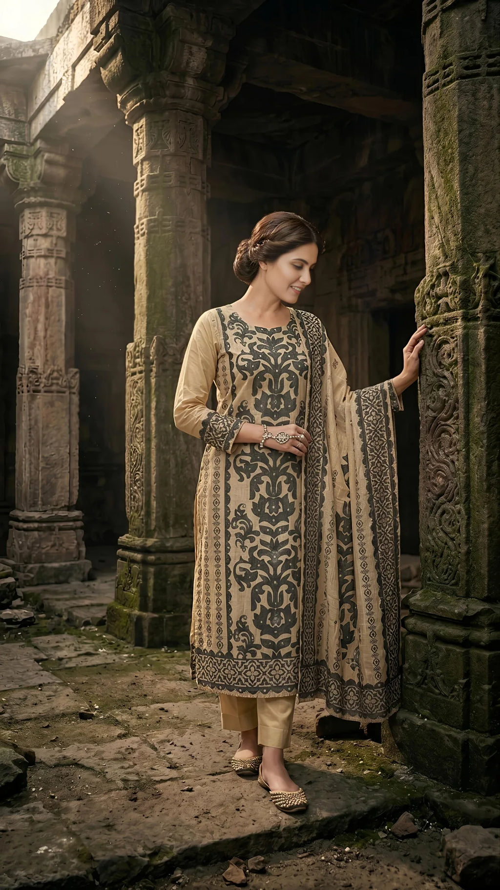 Ivory Noir Classic Suit Set