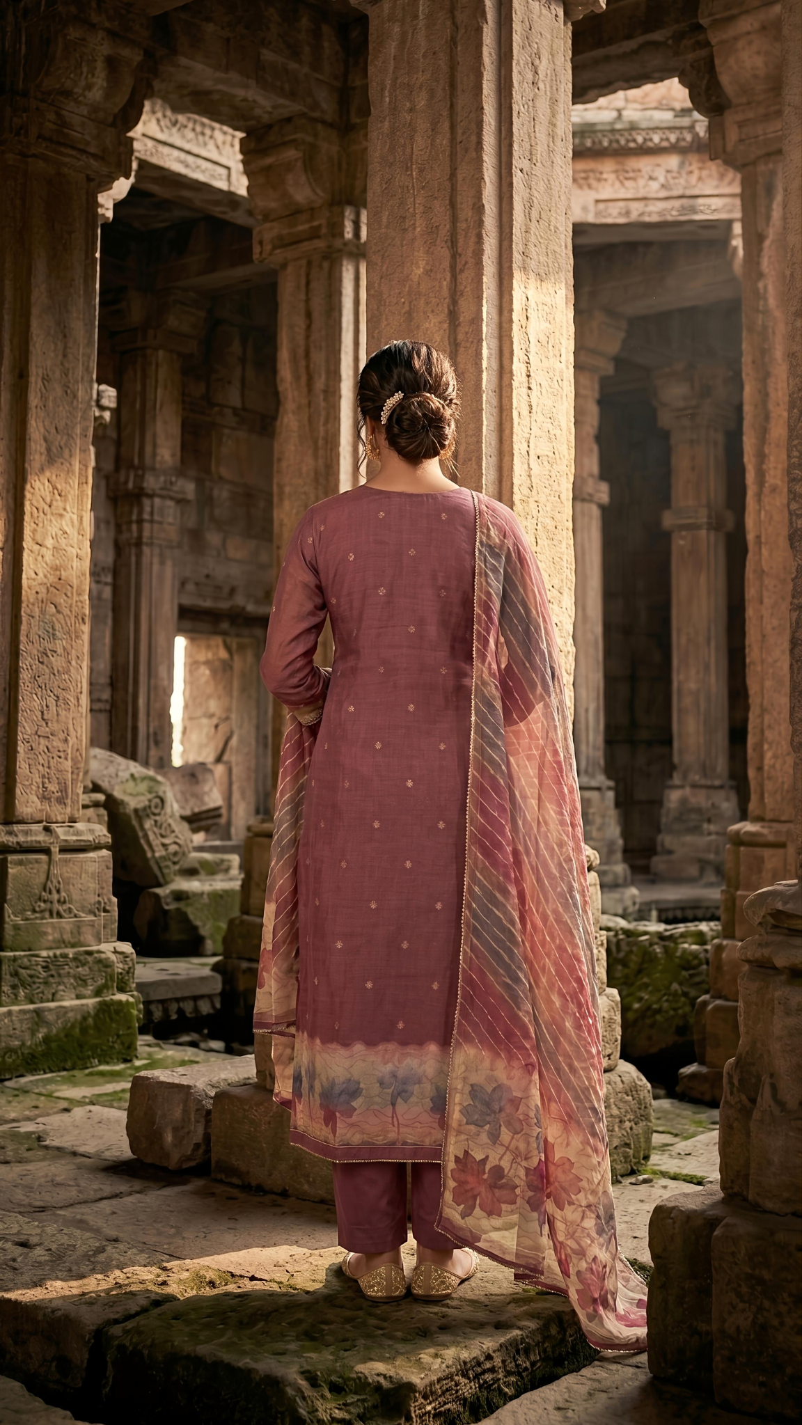 Royal Mauve Heritage Suit Set