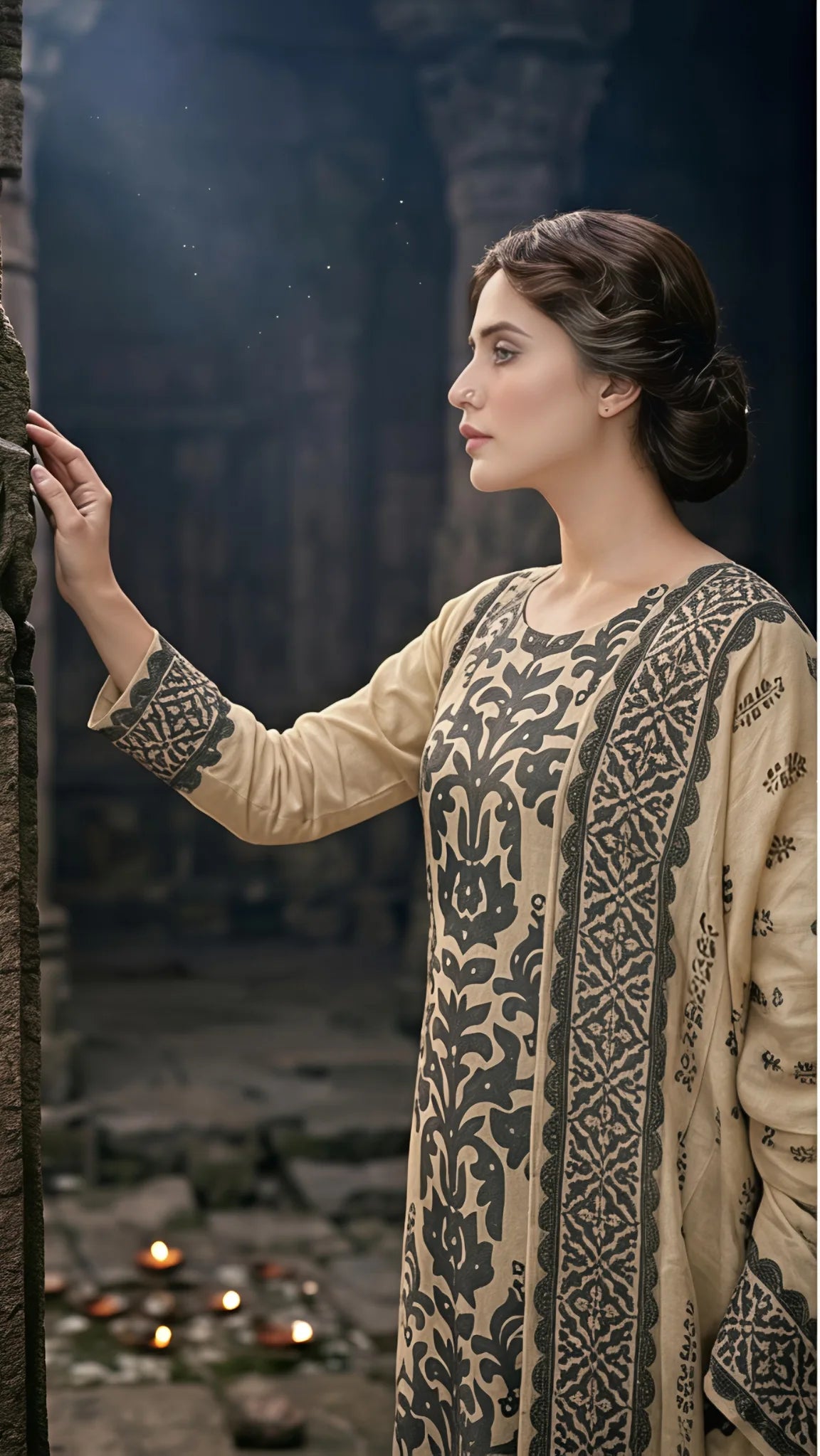 Ivory Noir Classic Suit Set
