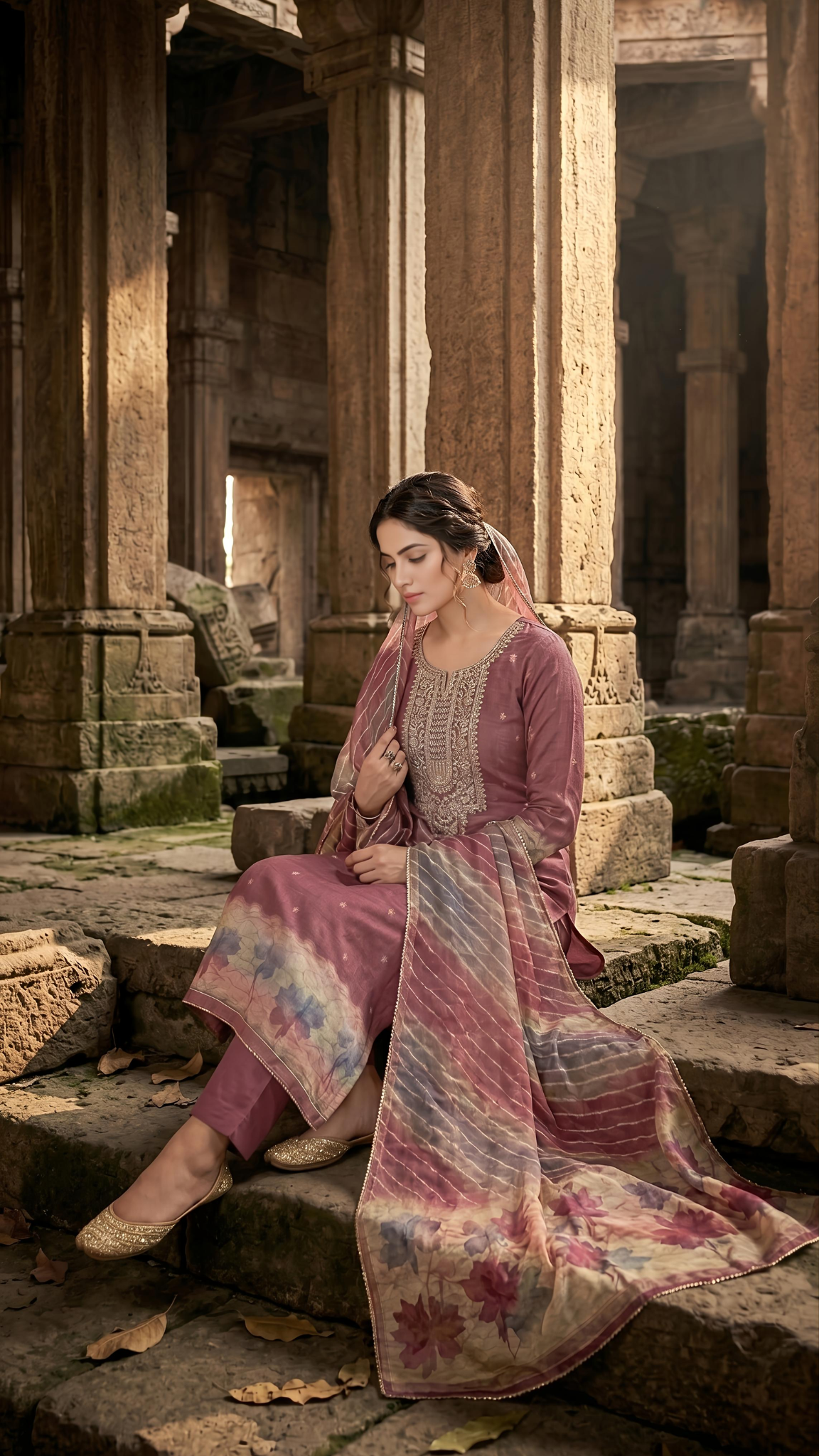 Royal Mauve Heritage Suit Set