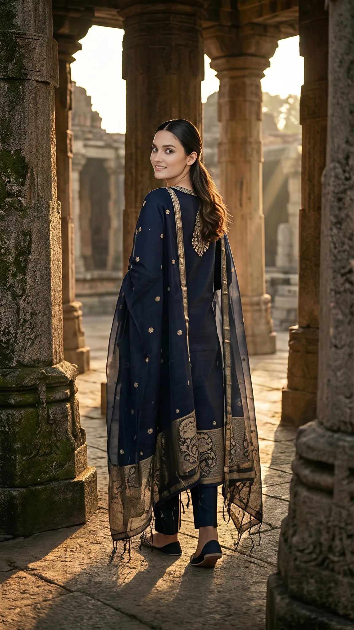 Midnight Noor Embroidered Suit Set