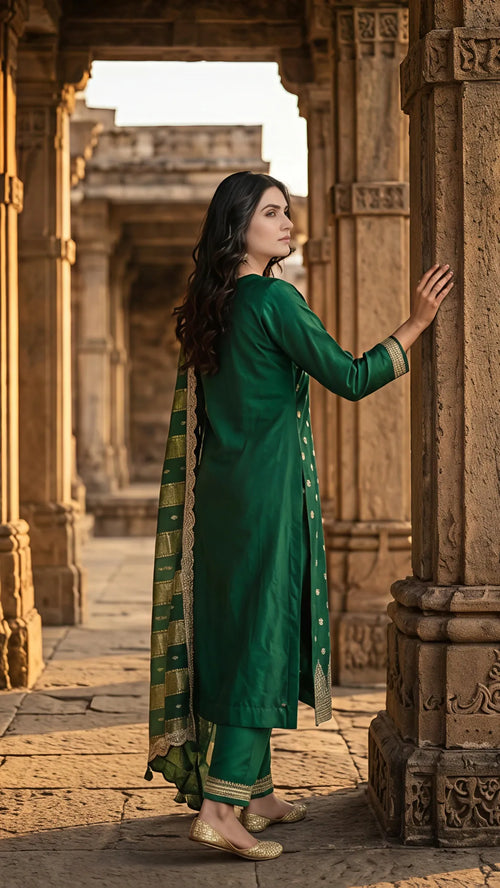 Emerald Noor Embroidered Suit Set