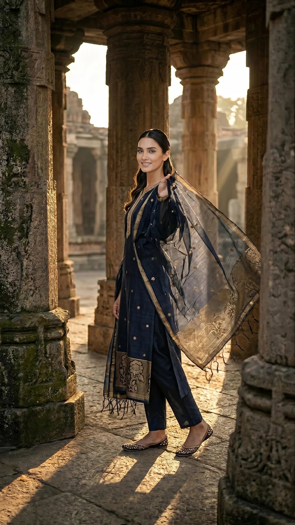 Midnight Noor Embroidered Suit Set