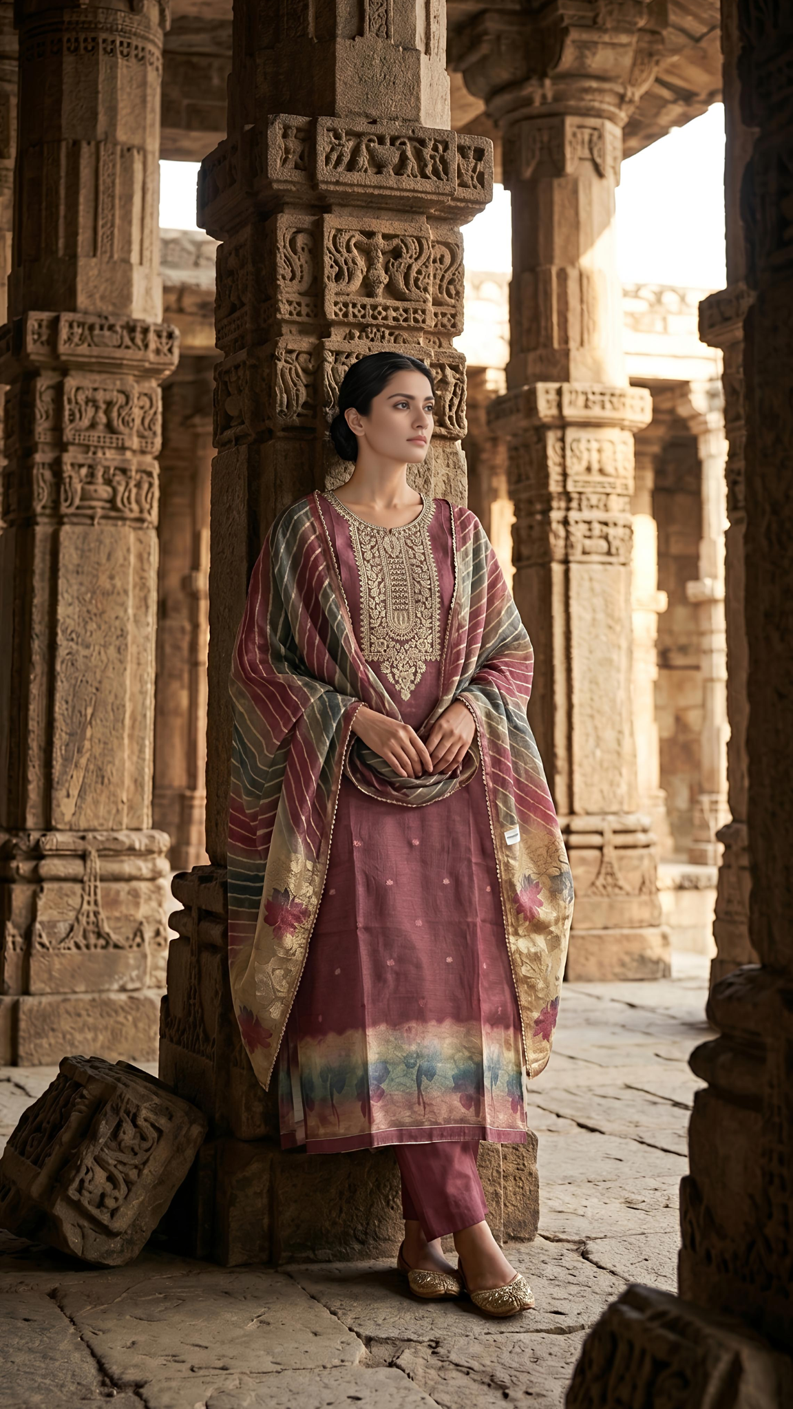 Royal Mauve Heritage Suit Set