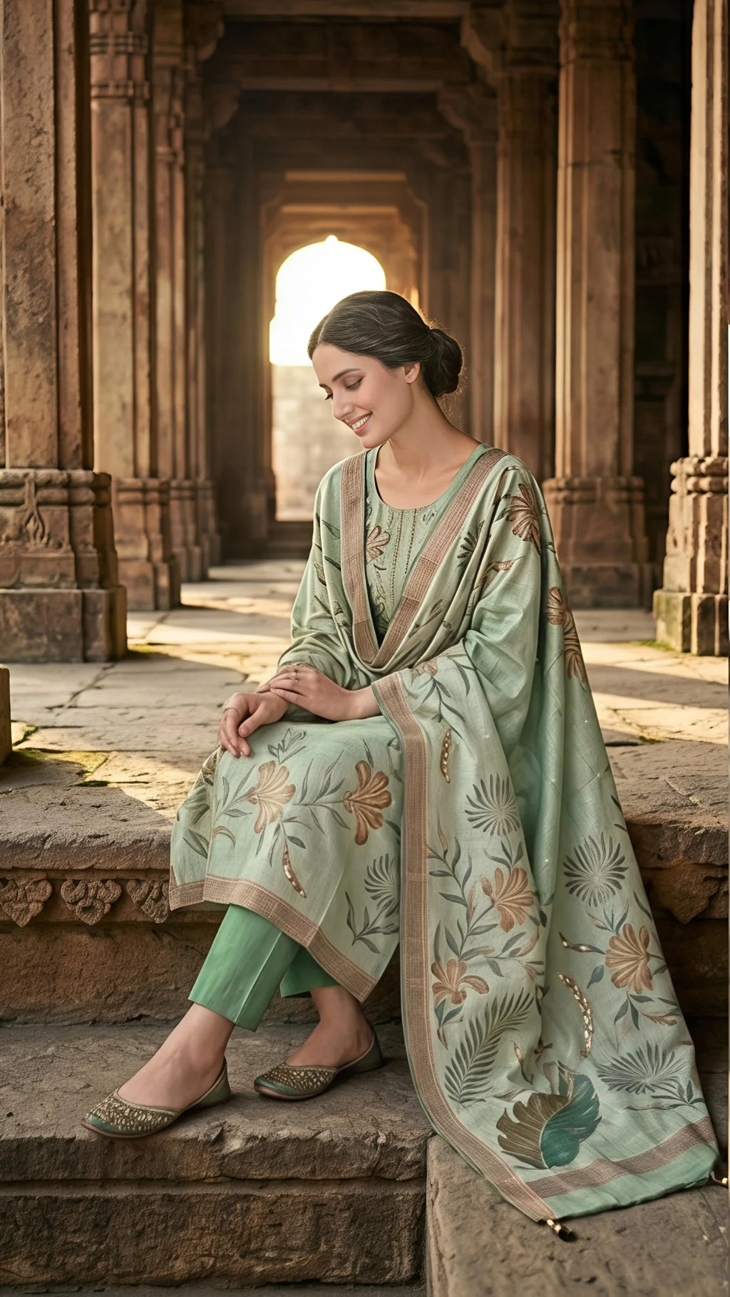 Mint Blossom Serenity Suit Set