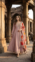 Blush Royale Anarkali Suit Set