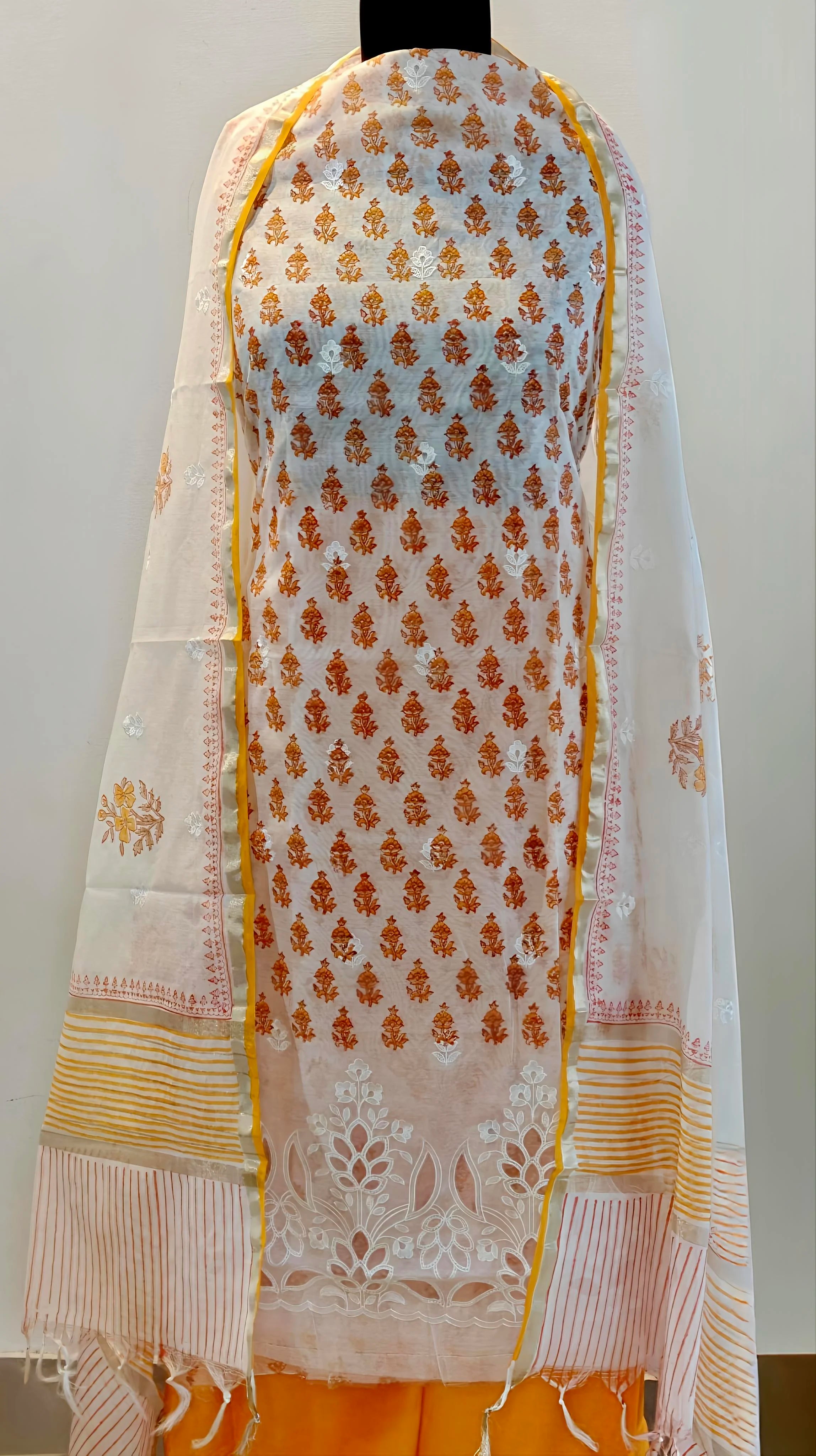 Sunlit Mustard Floral Suit Set
