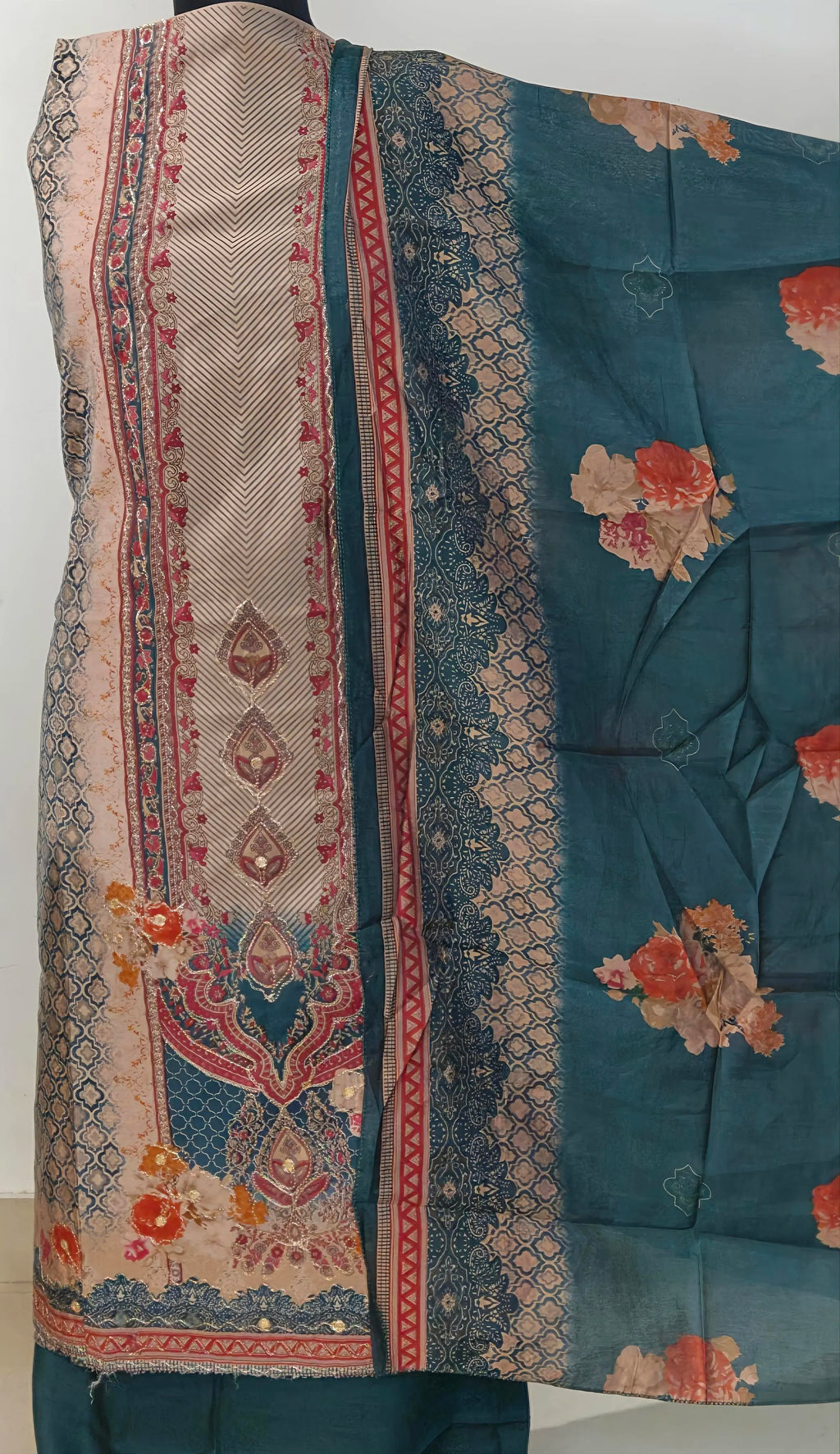 Emerald Grace Floral Printed Suit Set