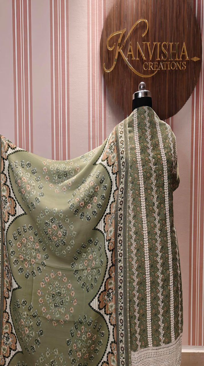 Signature Heritage Pashmina Green