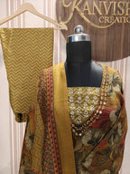 Heritage Weave Pashmina Mustard