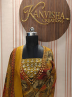 Heritage Weave Pashmina Mustard
