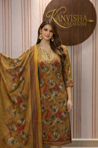 Heritage Weave Pashmina Mustard