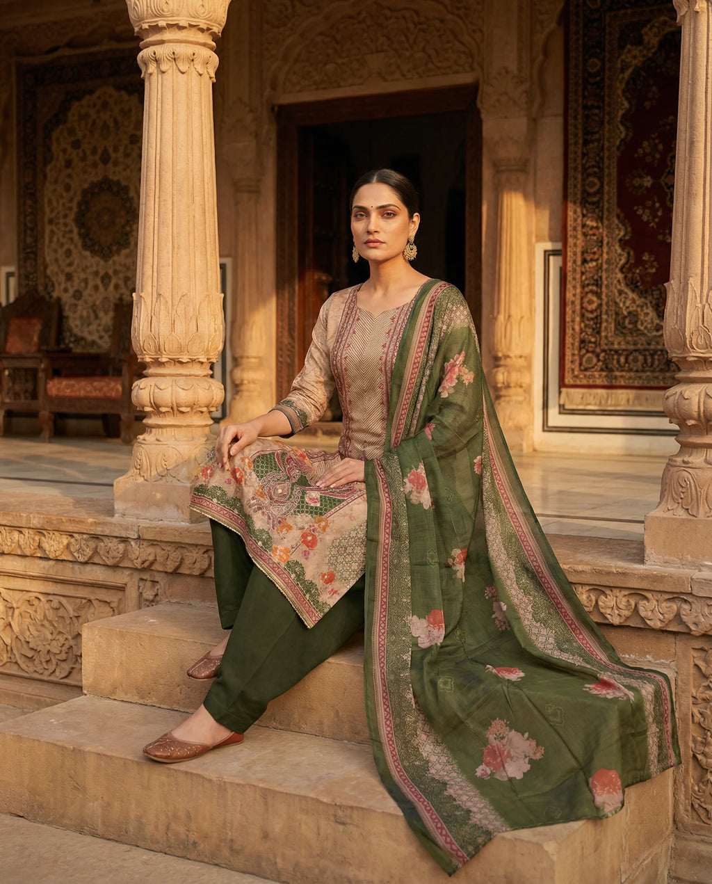 Emerald Garden Heritage Suit Set