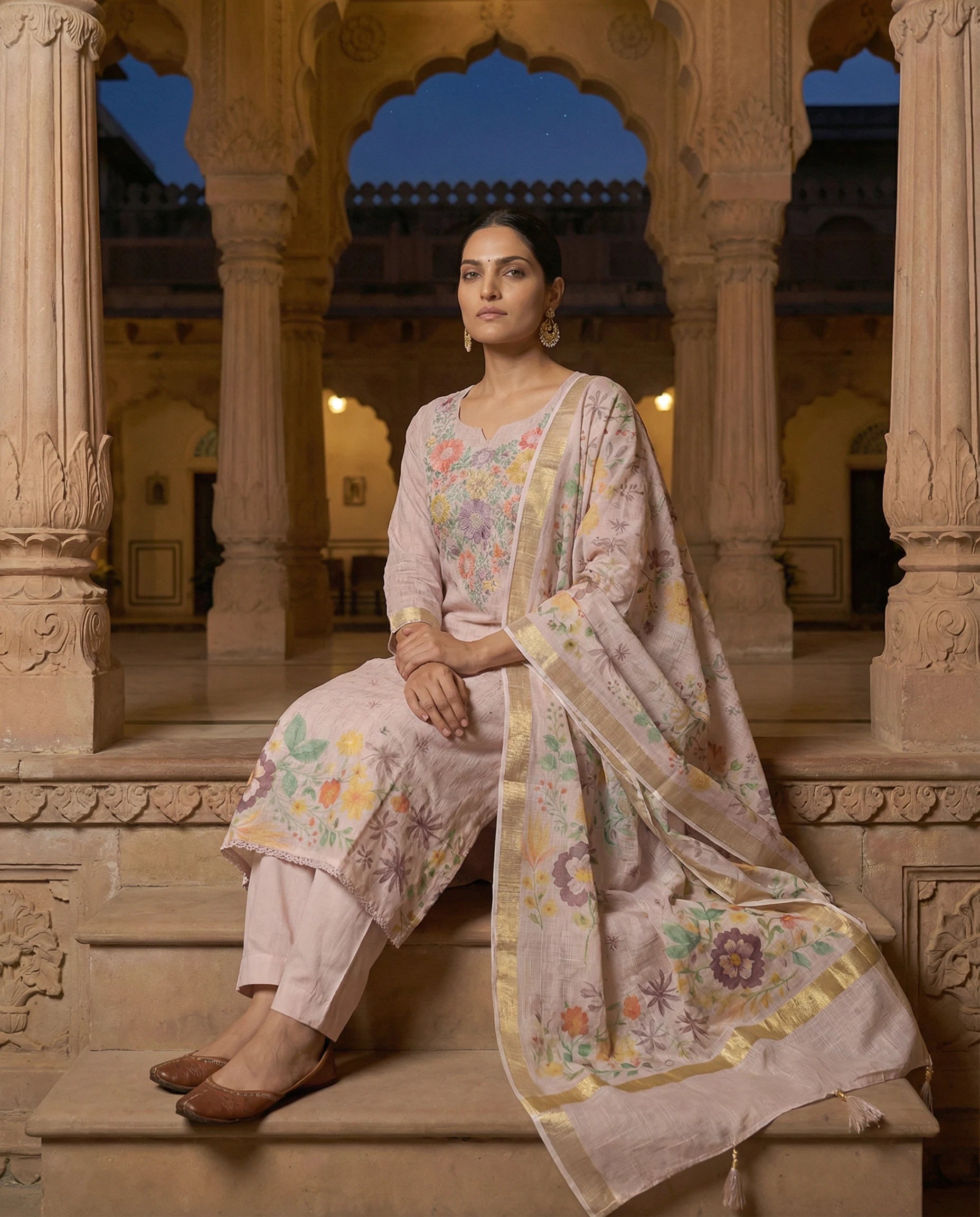 Blush Garden Floral Suit Set