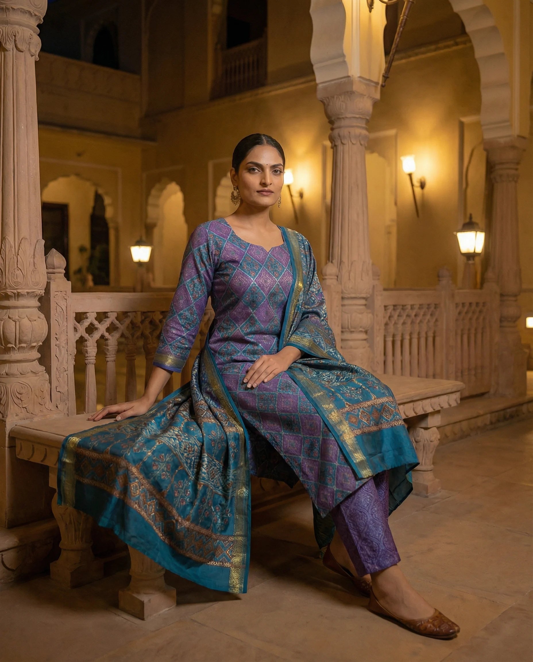 Royal Amethyst Heritage Suit Set