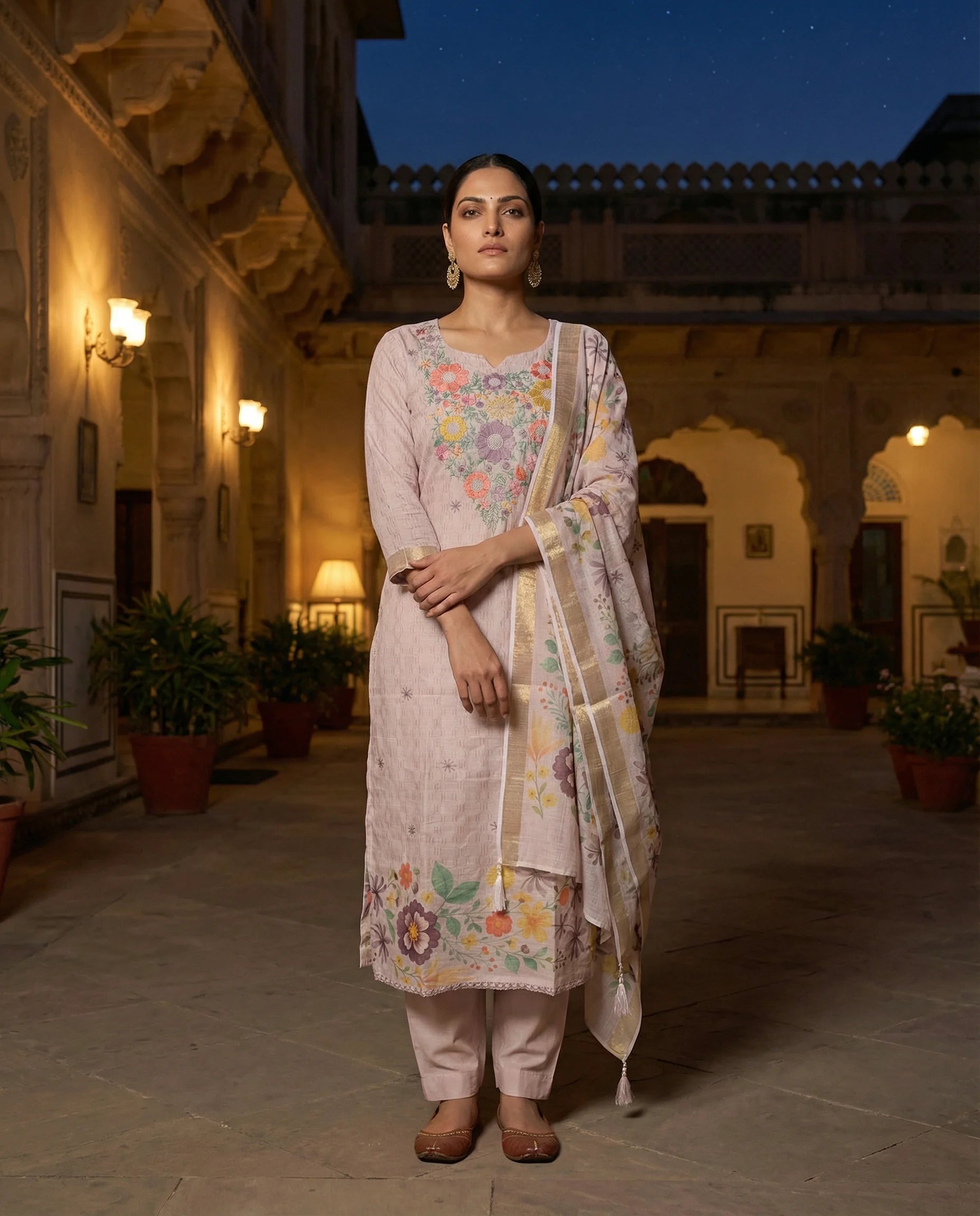 Blush Garden Floral Suit Set