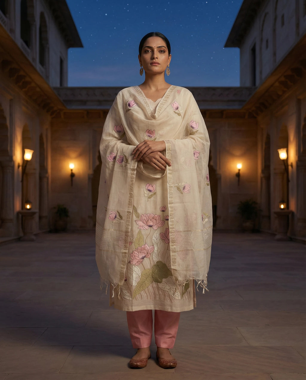 Ivory Rose Bloom Suit Set