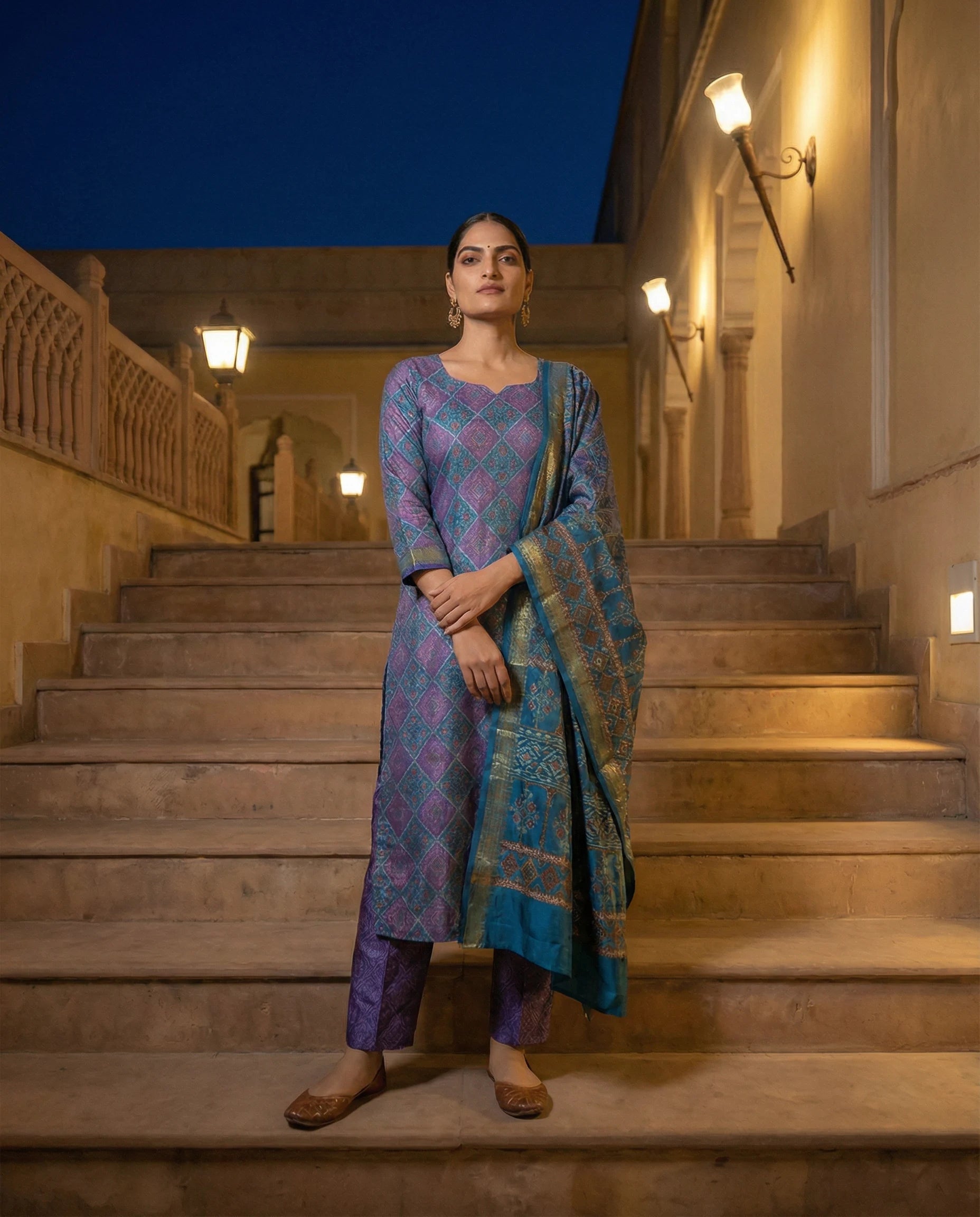 Royal Amethyst Heritage Suit Set