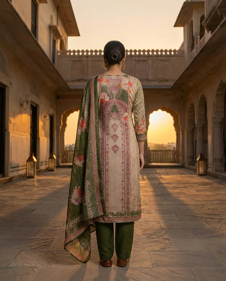 Emerald Garden Heritage Suit Set
