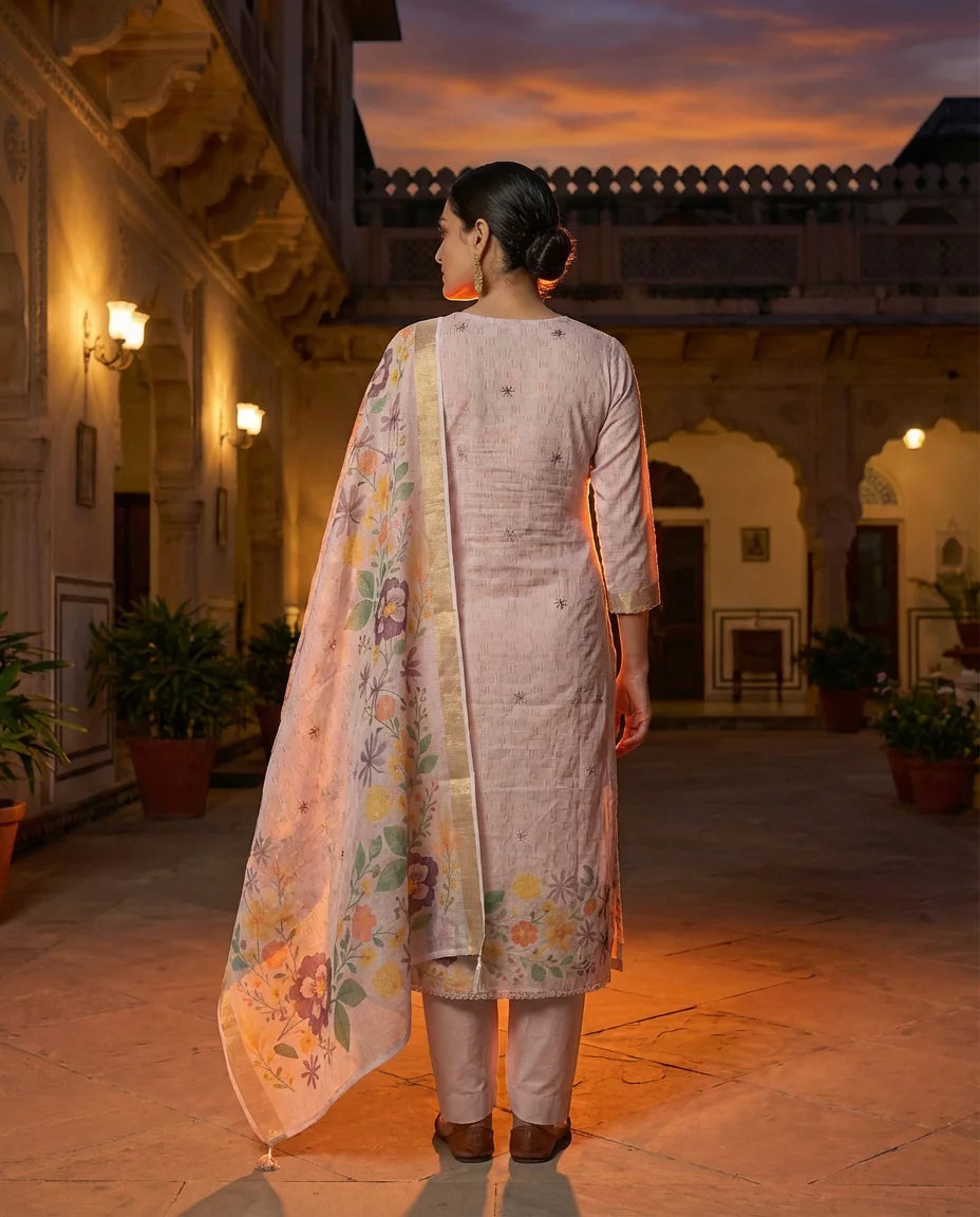 Blush Garden Floral Suit Set
