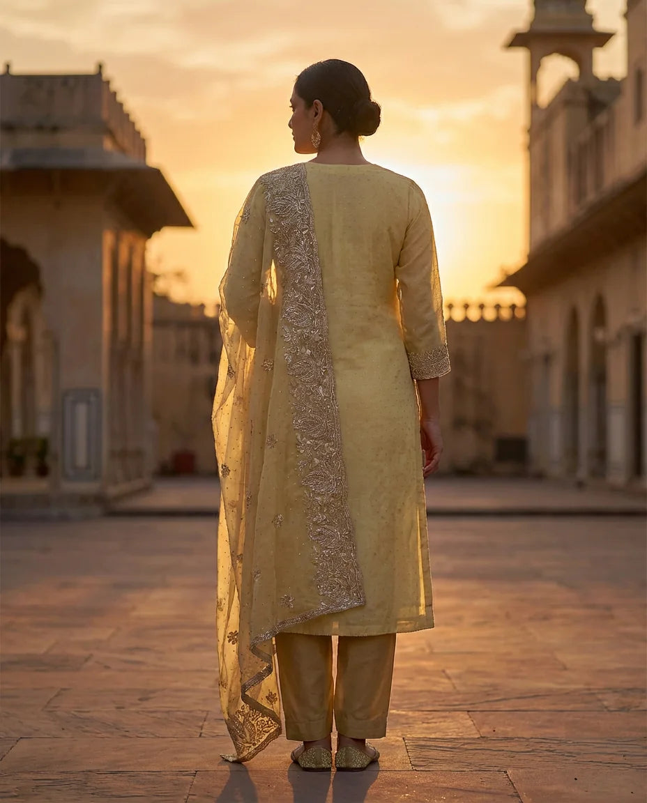 Golden Sand Elegance Suit Set