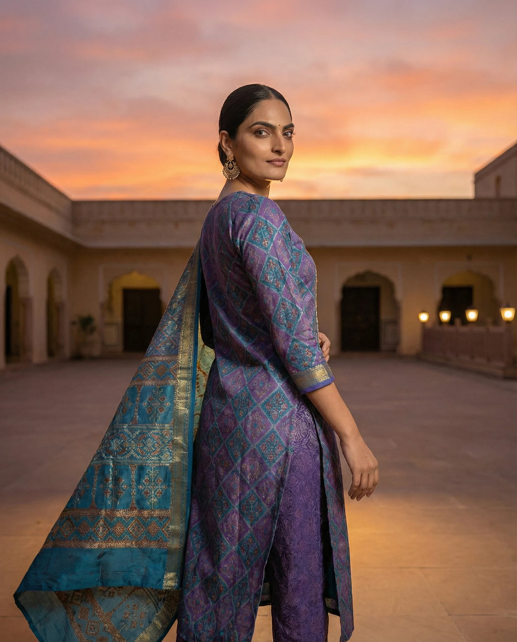 Royal Amethyst Heritage Suit Set