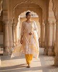 Sunlit Mustard Floral Suit Set