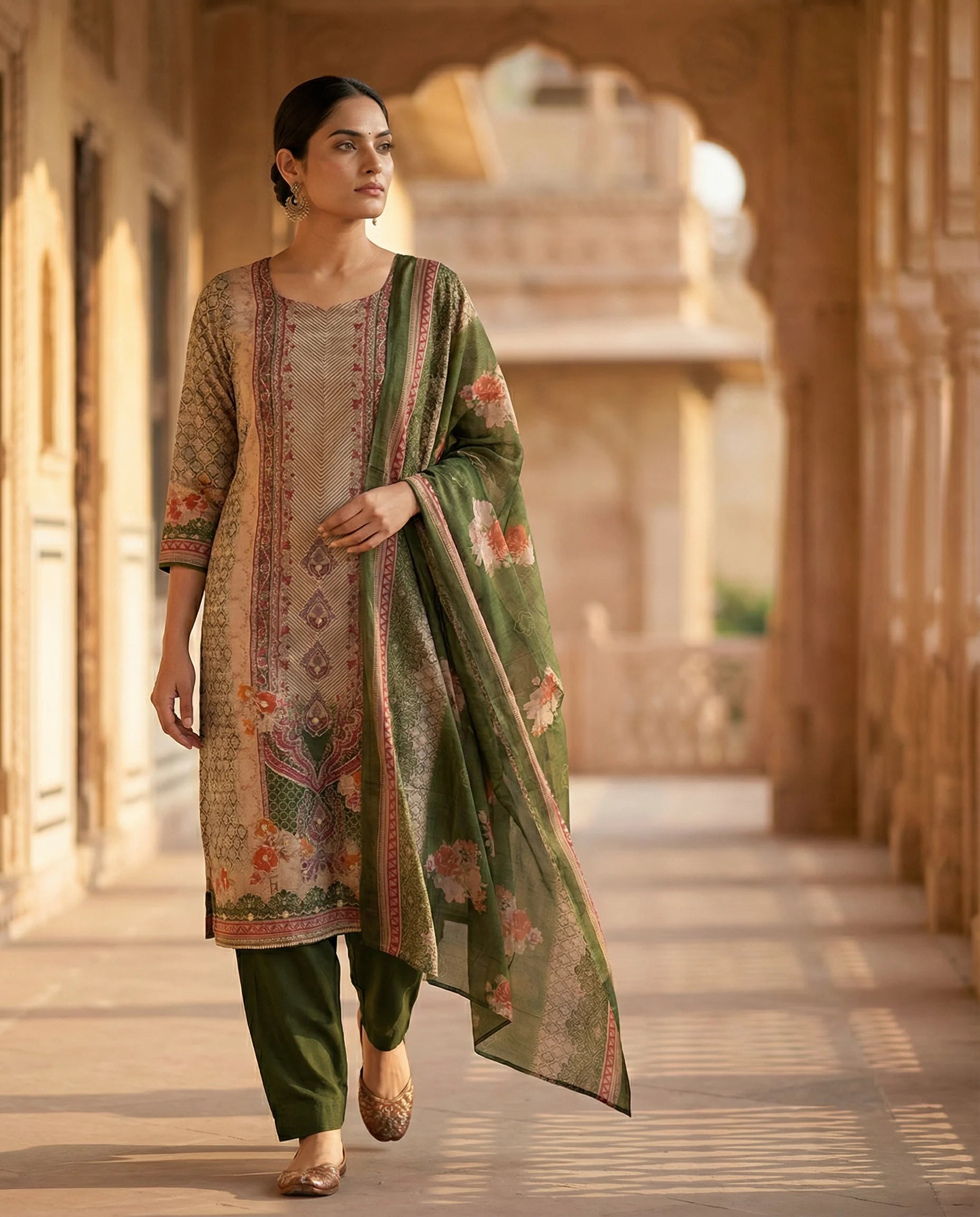 Emerald Garden Heritage Suit Set