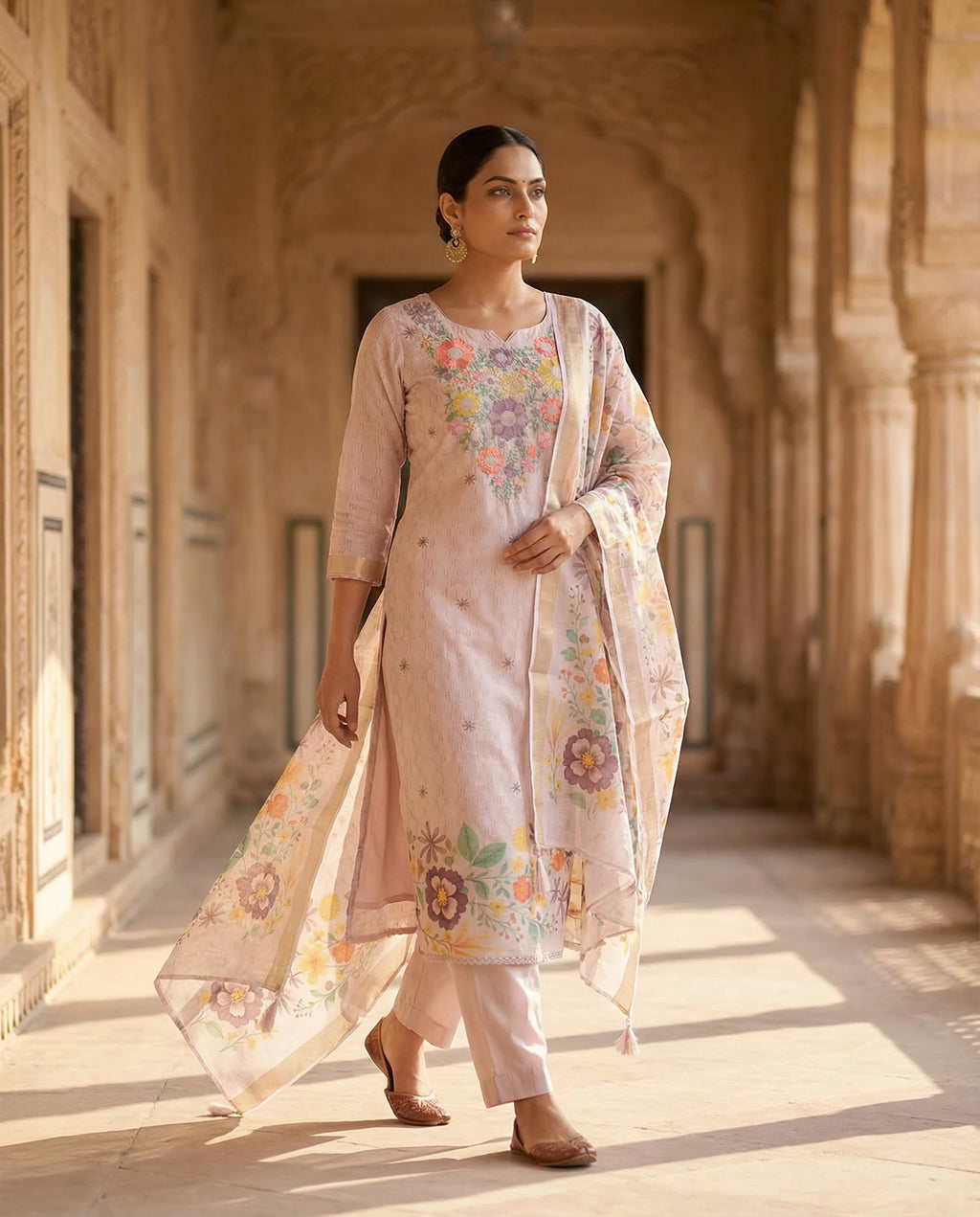 Blush Garden Floral Suit Set