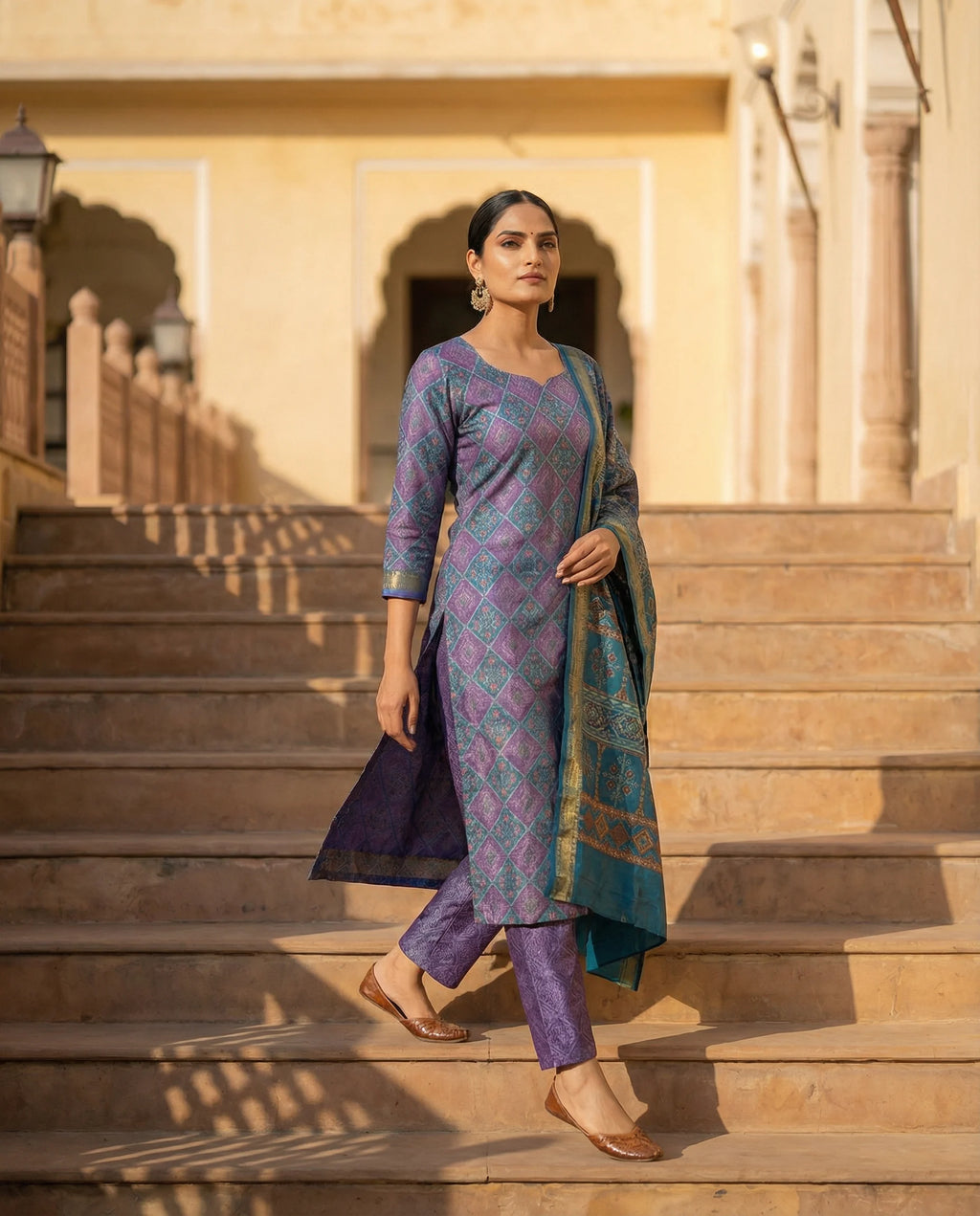 Royal Amethyst Heritage Suit Set