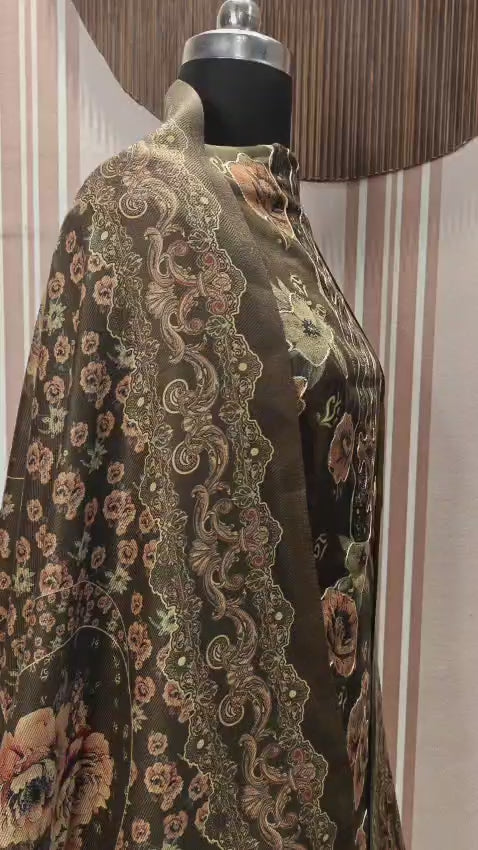 Vintage Floral Green